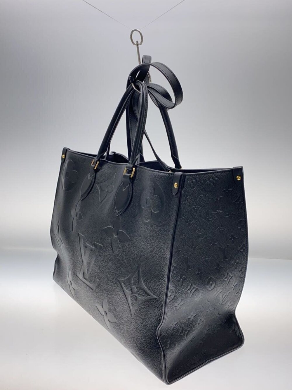 Louis Vuitton Leather Empreinte Black Black Monogram All OnTheGo over Black